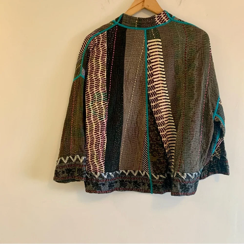 Ralli Stand Collar Cropped Jacket by Mieko Mintz
Hold for Pam Do Not Buy - Picture 7 of 9